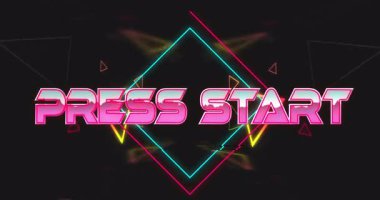 Koyu arkaplan üzerinde geometrik şekiller üzerine 