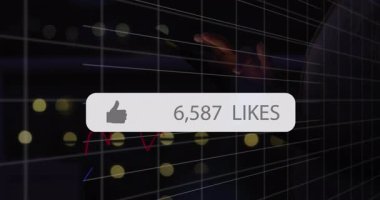 Finansal grafik ve veri animasyonundan 136.650 beğeni alan başparmak kaldırma simgesi. Finans, analitik, veri görselleştirme, sosyal medya, grafik, büyüme
