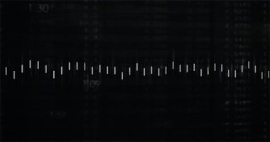 Koyu arkaplanda yatay çizgiler ve sayılar ile ölçü ölçekleri oluşturuluyor. ölçü, cetvel, ölçüm, kesinlik, artışlar, kalibrasyon