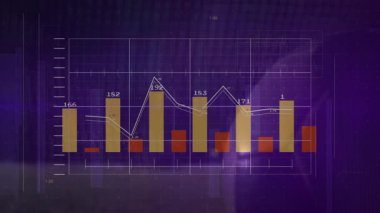 Dalış yapan futbolcu, finans grafiği ile topu kurtarıyor. Spor, kaleci, finans, teknoloji