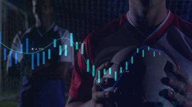 Futbolcuların sahada top tutmalarıyla ilgili finansal veri tablosu. Finans, ekonomi, büyüme, yatırım, analiz, spor