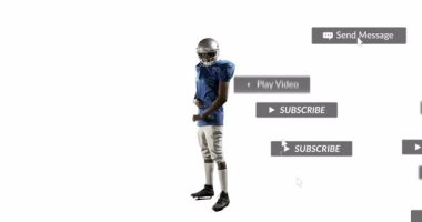 Üyelik ve mesajlar için uyarı alınıyor, sahada futbolcu var. Sporcu, spor, iletişim, teknoloji, mobil, takım çalışması