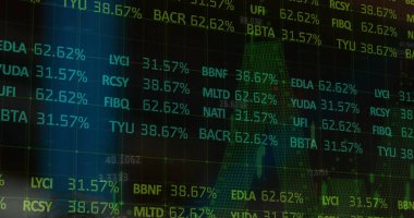 Siyah arkaplanda veri işleme resmi. küresel sevkiyat, dağıtım ve bağlantılar konsepti dijital olarak oluşturuldu.