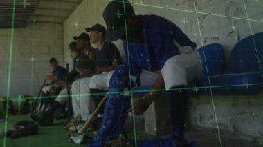 Okulda, beyzbol oyuncularının dijital şebekede oturduğu bir animasyon vardı. Spor, atletizm, teknoloji, takım çalışması, oyun
