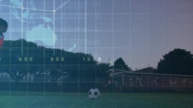 Küresel yatırım ve borsa animasyonu üzerine iş tokalaşması silueti. finans, büyüme, ekonomi, ortaklık