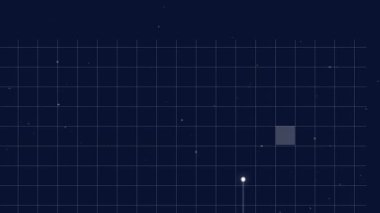 Hareketli çizgiler ve noktalarla şebeke, dijital veri akışı animasyonunu temsil ediyor. Teknoloji, ağ, bağlantı, fütürist, iletişim