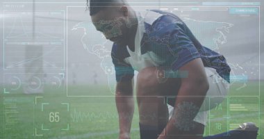 Sahadaki sporcu ayakkabı bağcıklarını dijital sağlık verileriyle birleştiriyor. Spor, fitness, teknoloji, performans, giyilebilir, izlenebilir