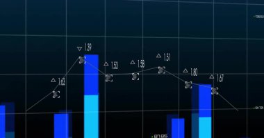 Avrupa ve Afrika kıtalarının veri haritalarını ve grafiklerini içeren dijital harita. Coğrafya, analitik, veri görselleştirme, haritalama, istatistik, bilgi