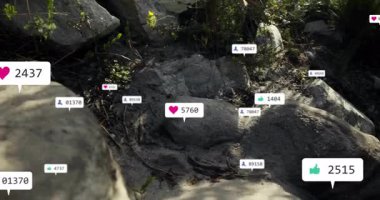 Sosyal medya kayalık açık hava manzarası üzerine yapılan animasyonları ve bilgilendirmeleri sever. Dijital, katılım, iletişim, bağlantı, teknoloji, sanal