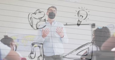 Siyah arka planda parlayan kırmızı ve beyaz noktaların üzerinde yanıp sönen şeker kamışları resmi. Noel, gelenek, şenlik ve kutlama konsepti dijital olarak oluşturulmuş imaj.