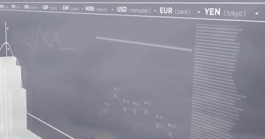 Rüzgar türbinleri yuvarlanan tepelerin üzerinde yeşil enerji üreterek dinamik finansal haritalar sergiliyor. Sürdürülebilir, yenilenebilir, teknoloji, çevre, modern, doğa, dijital