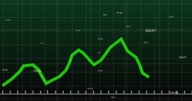 Siyah arkaplan üzerinde veri işleme resmi. küresel iş ve dijital arayüz kavramı dijital olarak oluşturulmuş görüntü.