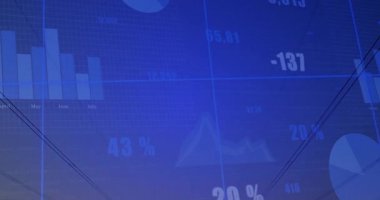 Siluetli güç kuleleri alacakaranlık gökyüzüne karşı yükseliyor ve düz tasarımda dijital veri grafiklerini gösteriyor. Enerji, altyapı, analitik, teknoloji, görselleştirme, sürdürülebilirlik, sanayi