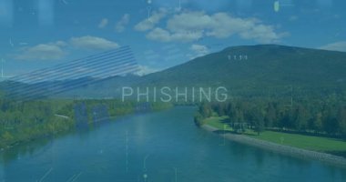 Panoramik vadide elinde turta grafikleriyle yüzen metinler dünya haritalarını gösteriyor. Veri görselleştirme, siber güvenlik, bilgi analizi, dijital izleme, çevre ayarı, teknoloji, koruma