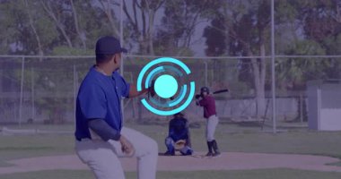 Atıcı sarıldı, vurucu sallandı, tutucu çömeldi, beyzbol teknolojisi enerji göstergesi yükseliyor. Atletizm, spor, rekabet, takım çalışması, gayret, açık hava, dinamik