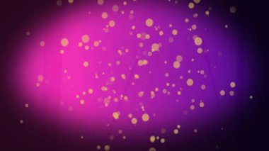 Merkezi dikey neon ışını morumsu gradyan 3D renkte parlayan çubukları ve bokeh 'i gösteriyor. Soyut, dijital, enerjik, fütürist, neon, geometrik, aydınlık