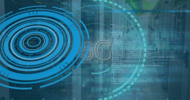 Küre ve bağlantı ağlı metin görüntüsü. Dijital arayüz teknolojisi ve ağ konsepti dijital olarak oluşturuldu.