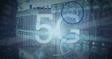 Küre ve bağlantı ağlı metin görüntüsü. Dijital arayüz teknolojisi ve ağ konsepti dijital olarak oluşturuldu.