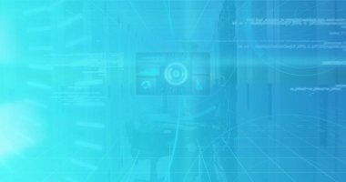 Küre ve bağlantı ağlı metin görüntüsü. Dijital arayüz teknolojisi ve ağ konsepti dijital olarak oluşturuldu.