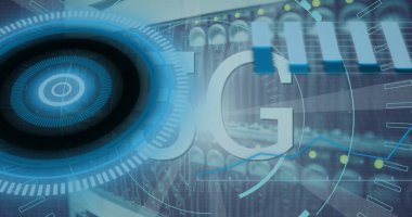 Küre ve bağlantı ağlı metin görüntüsü. Dijital arayüz teknolojisi ve ağ konsepti dijital olarak oluşturuldu.