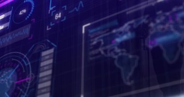 Küre ve bağlantı ağlı metin görüntüsü. Dijital arayüz teknolojisi ve ağ konsepti dijital olarak oluşturuldu.