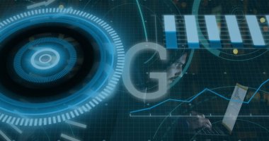 Küre ve bağlantı ağlı metin görüntüsü. Dijital arayüz teknolojisi ve ağ konsepti dijital olarak oluşturuldu.