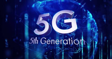 Küre ve bağlantı ağlı metin görüntüsü. Dijital arayüz teknolojisi ve ağ konsepti dijital olarak oluşturuldu.