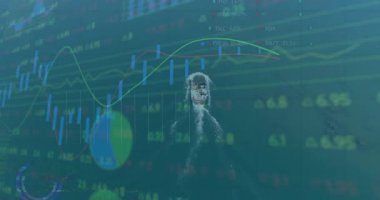 Adam motorlu tekne kullanıyor, su kesiyor, finans tablolarını şamdanlarla, trend çizgileriyle sergiliyor. Macera, yatırım, eğlence, veri görselleştirme, denizcilik, analitik, teknoloji