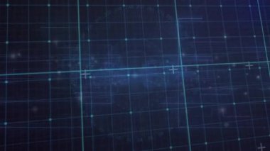 Dijital neon kılavuz çizgileri canlandırılmakta, parlayan düğümleri açıölçer ölçeğinde göstermektedir. Fütürist, siber, teknoloji, daldırıcı, parlak, dijital, bilim kurgu