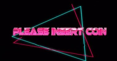 Cyan morumsu ana hatları ve çapraz lazer ışınları içinde pembe neon işareti gösteren 3D çizim. Neon, retro, siber punk, buhar dalgası, geometrik, aydınlık, fütüristik