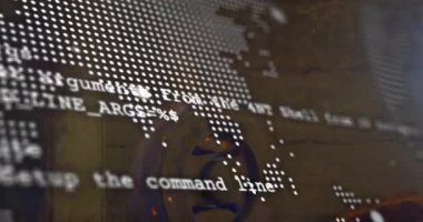 Dairesel metal flanş, kama, noktalı dünya haritası, kaydırmalı metin, yanıp sönen alevler. Makine, endüstriyel, steampunk, mühendislik, teknik, metalik, vektör