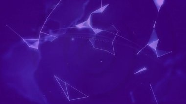 Bulanık elin üzerinde oluşan 3 boyutlu holografik küre, düğümleri birbirine bağlayan parıldayan ağ hatlarını gösteriyor. Futuristik, teknoloji, dijital, ağ, yenilik, bilim, bağlantı