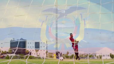 Penaltı alan topa vurur, kaleci dalış yapar topu saptırır ve futbolu engeller. Eylem, rekabet, sportmenlik, çeviklik, yoğunluk, açık hava, adrenalin