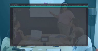 Teknik sunucu nokta grafiği açılışı şeffaf üstüste kayan SQL kod gözden geçirme veritabanı. İş, işbirliği, sunum, strateji, yenilik, profesyonel, modern