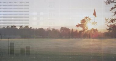 Şafakta, bilgi aktarımları kayıyor, bar grafikleri yükseliyor, pasta grafikleri veriyi görselleştirmek için zayıflıyor. Manzara, soyut, modern, analitik, zarif, dijital, doğal