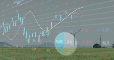 Candlestick tablosunun ortaya çıkması, çim tarlasında rüzgar türbinlerinin piyasa eğilimini tetikliyor. Yenilenebilir, sürdürülebilirlik, finans, analitik, dijital, çevresel, teknoloji