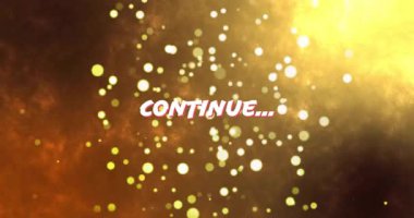 Nebula üzerinde sürüklenen ve kaybolan küreler gibi 3 boyutlu sürmekte olan metinler. Fütürist, soyut, hareket, kozmik, ışıldayan, canlı, dijital