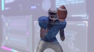 Antrenman turlarının ortasında top yakalayan futbolcu, defans oyuncusu yaklaşırken sıkı sıkıya tutunuyor. Sporcu, spor, eylem, teknoloji, rekabet, eğitim, performans