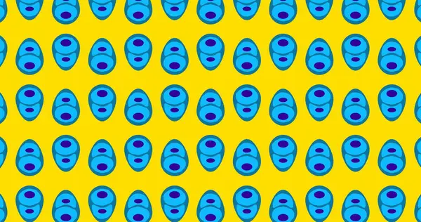 Turuncu arkaplandaki hücre simgeleri. Küresel bilim ve dijital arayüz kavramı dijital olarak oluşturulmuş görüntü.