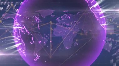 Amerika, ana hatları belirleyen, küreyi döndüren, sonra da yakınlaştıran düğümleri çerçeveleyen, ağı görselleştiren ana hatlar çiziyor. Coğrafya, teknoloji, bağlantı, dijital, hareket, yenilik, fütüristik