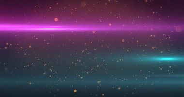 Mor kiriş sabit, siyan ışın titreşimi ile başlayan parçacıklar soyut bir sahne yaratmak için girdap oluşturuyor. Fütürist, ambient, enerjik, dijital, soyut, aydınlık, dinamik