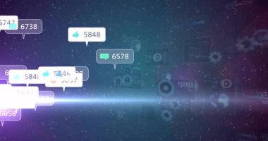 Parlamalardan sonra, sosyal çağrılar azalır ve sağa doğru sürüklenir, ağ büyümesini görselleştirir. Teknoloji, bağlantı, veri, yenilik, dijital, ağ, fütürist