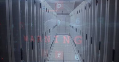 Sunuculara yapılan siber saldırının görüntüleri. Küresel ağ sosyal medya bağlantıları teknoloji ve dijital arayüz konsepti dijital olarak oluşturulmuş görüntü.