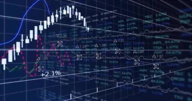 Gösterge paneli şamdan çubukları yüklendikten sonra yükselen düşüşü düzelterek piyasa momentumunu gösterdi. Finansal, analitik, veri görselleştirme, teknoloji, dijital, yatırım, iş