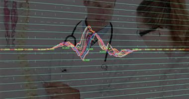 Kliniğe rehberlik eden doktorların çizimlerini meslektaşlarının kafa sallaması olarak açıklayan dalga şeklinde bir animasyon. Medikal, eğitim, dijital, eğitim, profesyonel, işbirlikçi, görselleştirme