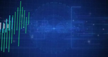 Veri akışı alınıyor, kırmızı çizgiyle ortaya çıkan ve kayan çubuklar, gerçek zamanlı verileri görselleştiriyor. Fütürist, dijital, analitik, soyut, teknoloji, arayüz, dinamik
