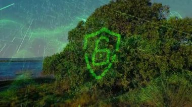 Ağ hatlarının kalkanın içine sürüklenmesini durdurduktan sonra, rakamlar kilitlenme sahile dönüşüyor. Denizci, siber güvenlik, fütüristik, şifreleme, esneklik, koruma, kıyı