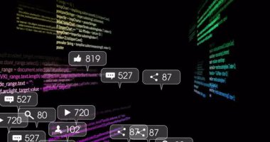 Yükleme kodlarının yer değiştirmesi, metrik baloncukların patlaması, kümelenmesi, yerleşmesi çatışmayı gösteriyor. Dijital, veri, fütüristik, görselleştirme, analitik, teknoloji, soyut