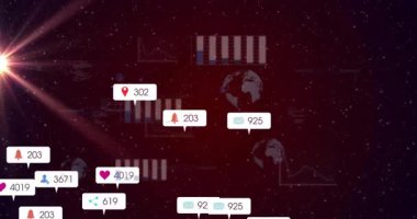 Fırlatmada, metrik aramalar azalıyor ve gerçek zamanlı sosyal ilişkiyi gösteren numaraları güncelliyor. Veri, analitik, dijital, teknoloji, geleceksel, arayüz, görselleştirme