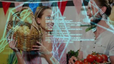 Birkaç kaldırma sepeti ahırda üretim yaparken aynı zamanda ağ kaydırma ve küçülmeye neden olur. Tarım, teknoloji, bağlantı, tazelik, işbirliği, pazar yeri, dijital